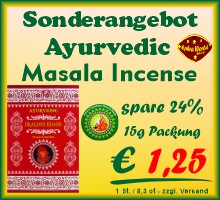 Ayurvedic Masala Räucherstäbchen für ein besseres Lebensgefühl, jeden Tag!.