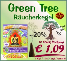 Besondere Kegelhäppchen für feine Duftnasen. Green Tree, der immergrüne Baum macht den Unterschied.